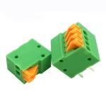 Narrow Spacing 2.54 mm Screwless PCB Spring Terminal Block 150V 4A