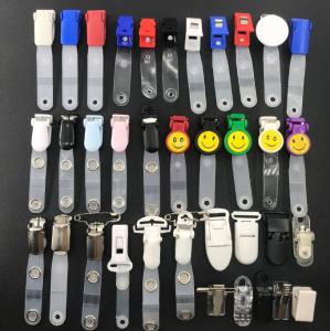 China 360 ° Rotatable Office Supply Product Badge Clips With Finger Protection For ID Cards on sale