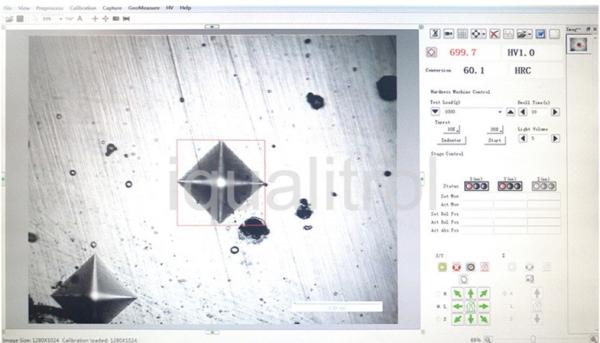 Manual and Automatic Vickers / Knoop Hardness Test Software iVick Series with