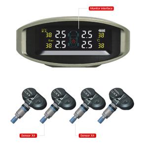 Wholesale TPMS Automatic Tire Pressure Monitoring System with LED Display 4 Built-in Sensors from china suppliers