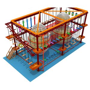 Wholesale Outdoor Adventure Obstacle Course With Tube Slide ASTM Standard from china suppliers