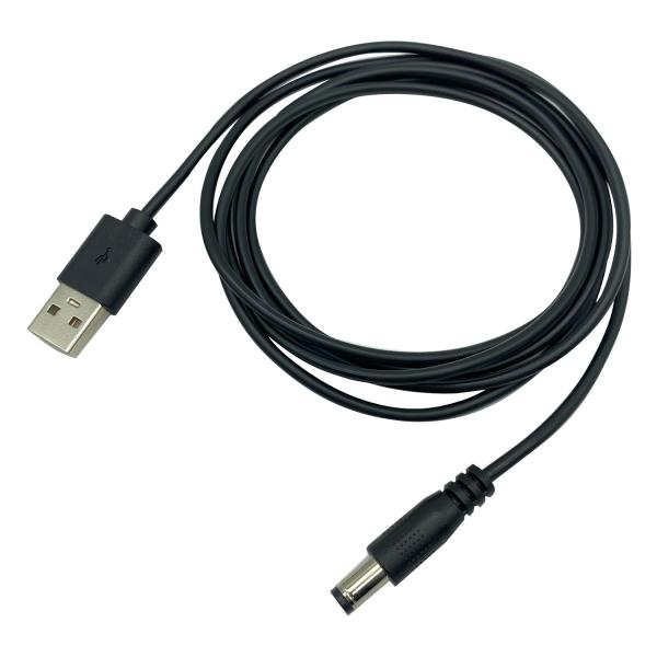 Black DC Power USB Charging Data Cable 24AWG For Telecom Network