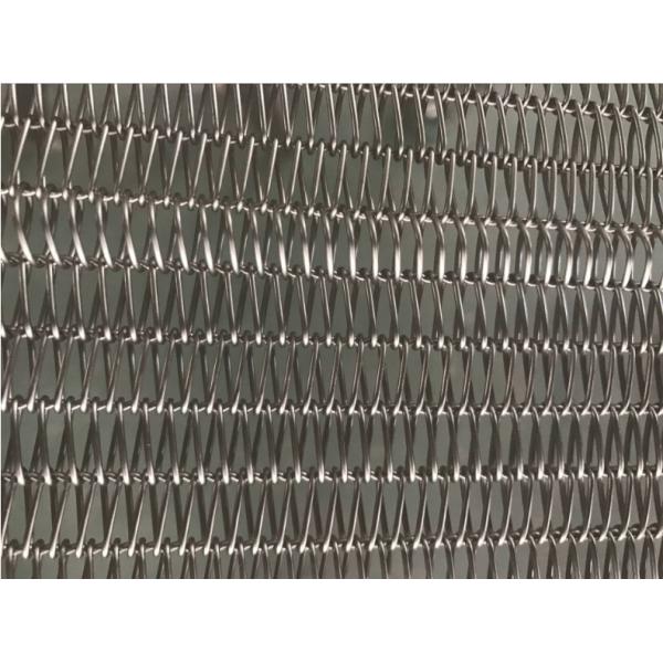 Dehydration Metal Conveyor Belt , Stainless Steel Conveyor Belt With Large Ball Net