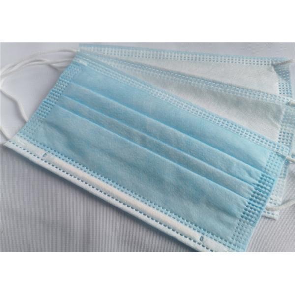 Three Layers Blue Earloop Face Mask For Health Oem / Odm Service Available