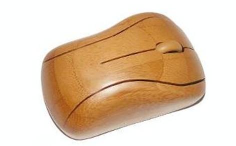 Used by both right and left hand ergonomic symmetric design bamboo computer mouse wireless