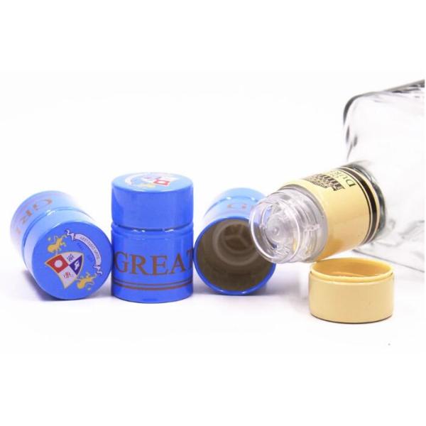 Round Cylinder Glass Bottle Cap Leakage Preventing High Sealing Performance