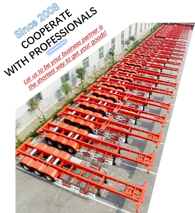 High Strength 13T FUWA Axle 12m Cargo Shipping Flatbed Truck Trailer
