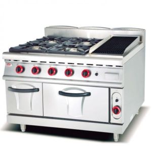 Wholesale Natural Gas Commercial Bakery Oven , 4 Burner Lava Rock Grill from china suppliers