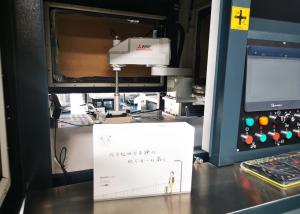 China Rigid Box Paper Gluing Machine H2112mm Box Pasting Machine For Cell Phone on sale