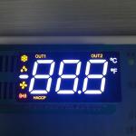 Multiplexed Triple Digit Seven Segment LED Display Ultra White For Heating /
