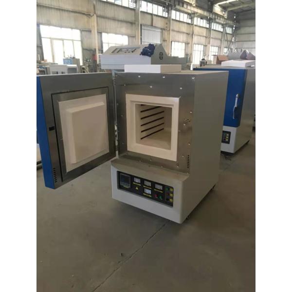 No Pollution 1200C Small Muffle Furnace , Silver / Copper / Gold Smelt Oven Ceramic Crucible