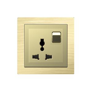 Wholesale OEM ODM Electrical Power Socket , 13A Three Pin Socket With Switch from china suppliers
