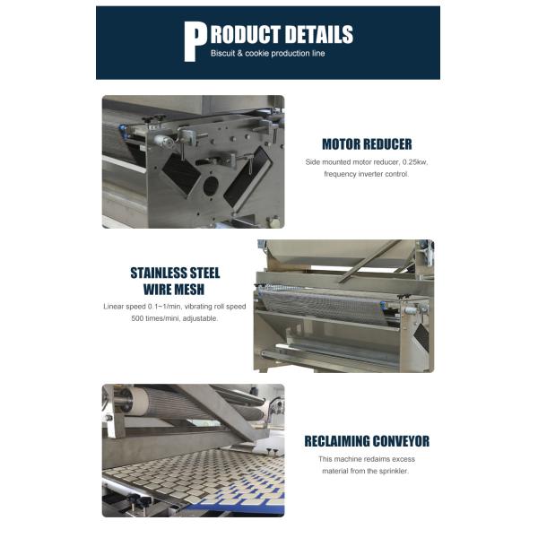 Customized Adjustable Electric Salt Sugar Sprinkler Machine For Biscuit Production