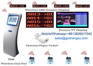 China Multiple service queues and waiting areas LCD Counter Display Smart Queue Management System on sale