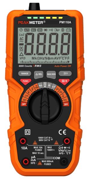 Quality Manual And Auto Range Digital Meter 1000V Voltmeter AC DC Digital Multimeter MAX And MIN Measurement NCV Function for sale