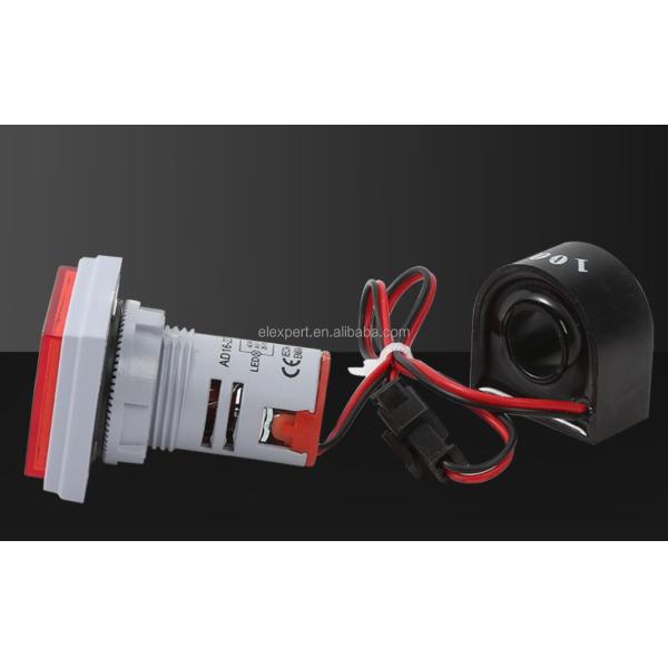 22mm Red Square Ammeter Voltmeter Frequency Meter Led Indicator With Transformer