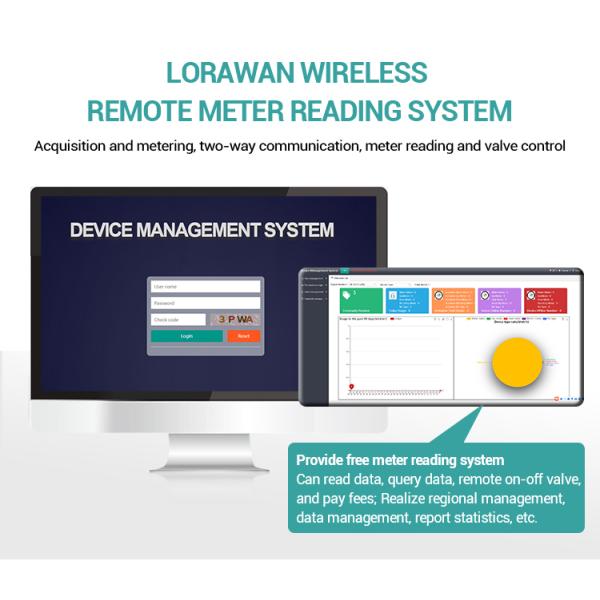 15mm-40m Coupling Seal Water Meter Management Software Lorawan Nb-iot Lora Gprs Water Meter