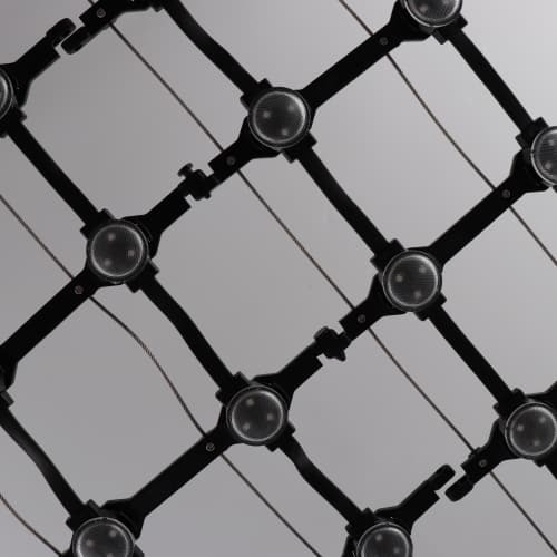 IP67 RGB 30mm DC12V Pixel Mesh LED Display For Facade Building Lighting