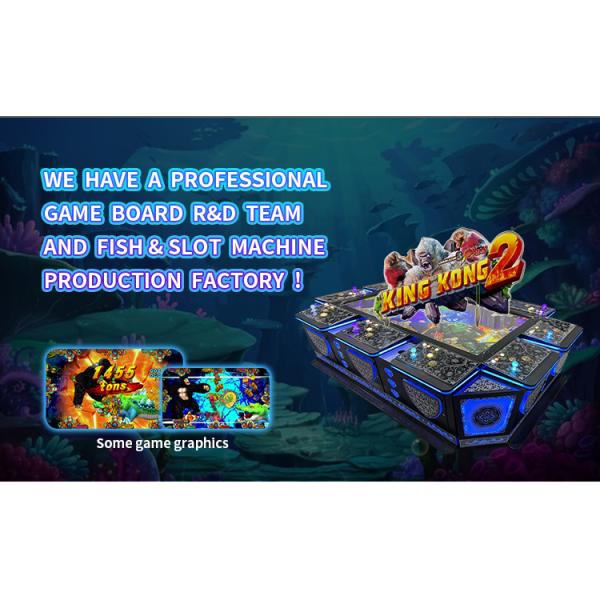 Oem Video Fish Game Machine Table Cabinet For 6 / 8 / 10 Players