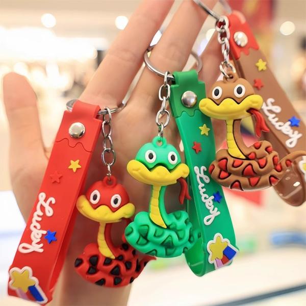 Adorable Cartoon Silicone Keychain Cute Kawaii Anime Cool Keychains For Backpacks Space Keychain Christmas Birthday Gift