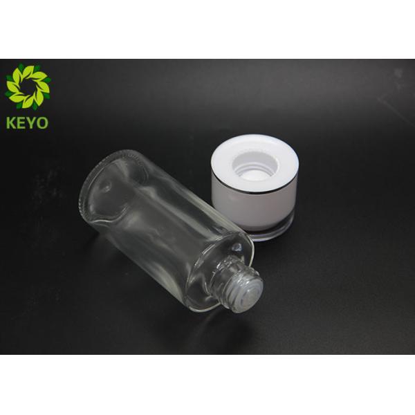 Screen Printing 100ml Round Glass Lotion Bottle