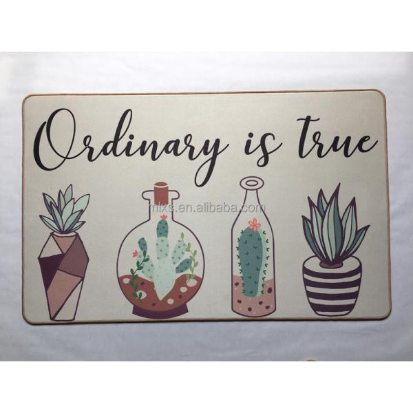 Minglu BFM-030 door mat High quality Suede Fabric door floor mat bath mat with none slip rubber backed