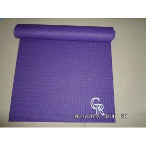 Wholesale silk-screen logo printing 4mm purple yoga mat from china suppliers