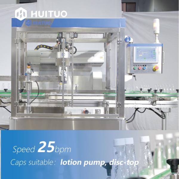 Automatic Linear Screw Bottle Servo Capping Machine With Cap Elevator And Sorter