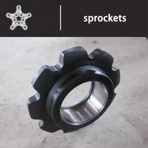 China Heat Treatment Double Pitch Chain Driven Sprockets Oil Resistant on sale