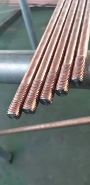 Quality Copper Bonded Earthing Electrode Raw Material 16mm with Thread for sale
