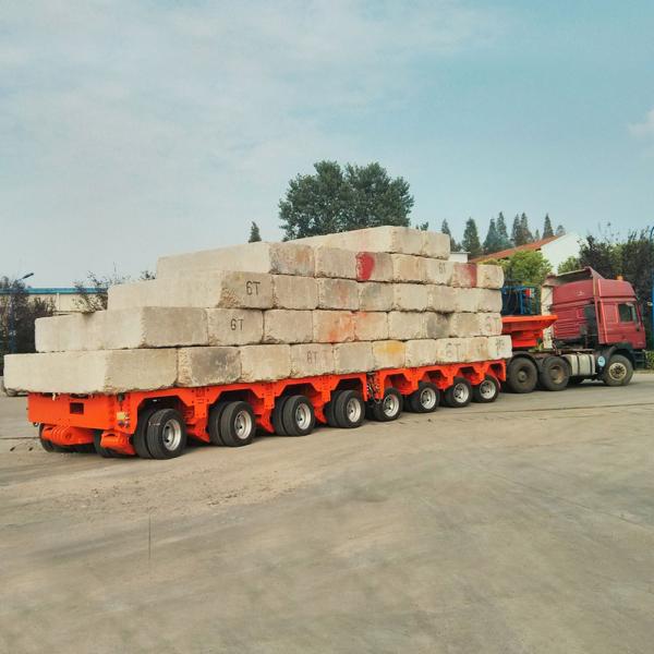 Semi-Trailer for Heavy Equipment Transport Multi-Axle Hydraulic Low Bed Truck Trailer