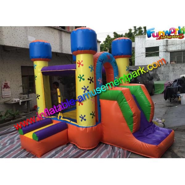 Mini Inflatable Bouncer House , Kids Inflatable Bouncer With Small Slide