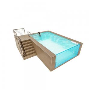 China Lucite Acrylic Backyard Swimming Pool for Villa and Beach House Prefab Garden Houses on sale