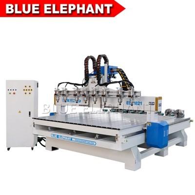 Quality ELECNC-1821 Multi Spindles 4 Axis Woodworking Machinery with Rotary Devices for sale