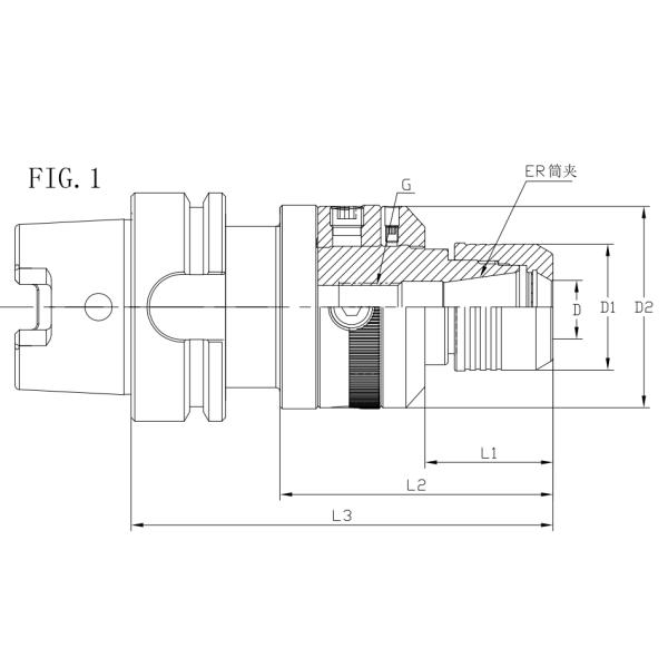 Hole Processing CNC Milling Cutters HSK - A Quick Tuning Concentric Tool Handle