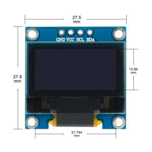 0.96 inch OLED White Display Module 128X64 OLED I2C IIC SPI 4pin Driver Chip SSD1306