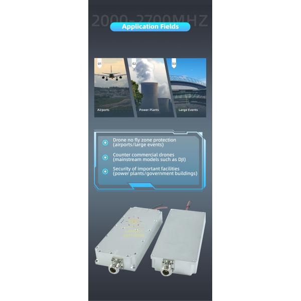 2000–2700MHz 100W GaN RF Module | High Power, Wideband, and Reliable Amplifier for Anti-Drone Systems and Wireless Security Applications