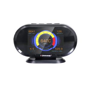 Wholesale 3.5inch TFT Konnwei KW206 OBD Gauge Display Car heads up display from china suppliers