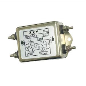 Wholesale CW4L2-3A-S 115/250V Plug in Single Phase AC Dual Stage Power Filter EMI Filter from china suppliers