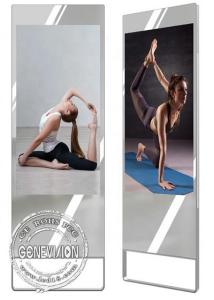 China Gym 32 Inch LCD Mirror Digital Signage AC100 - 240V With Motion Sensor on sale