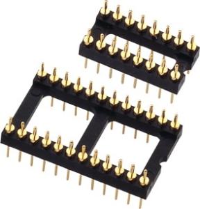 Wholesale 2.54mm Round Machine Pin Headers , Male IC Socket PCB Header Connector from china suppliers