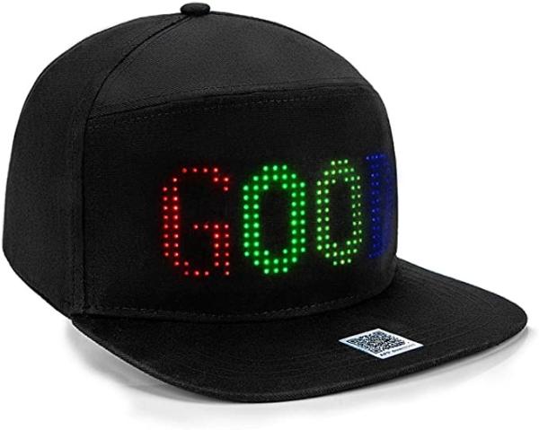 Quality 100% Cotton Bluetooth LED Hat APP Controlled DIY Display Signs for sale