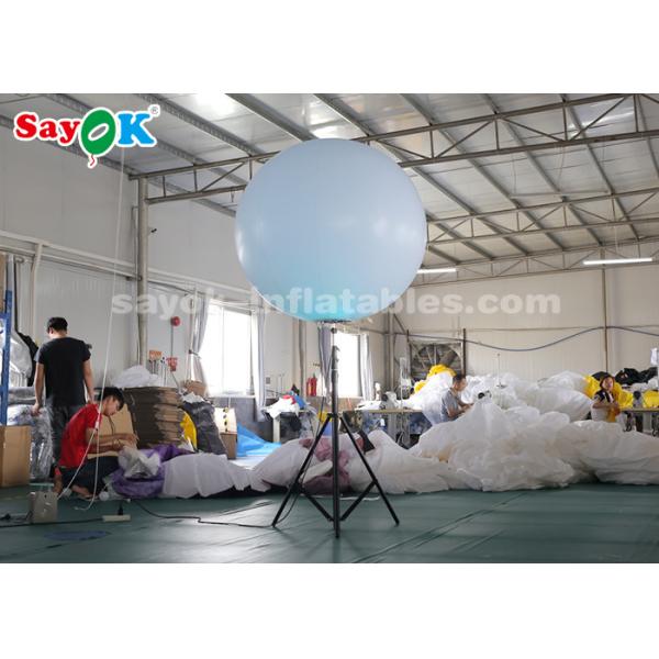 Inflatable Stand Tripod Balloon Lighting Decoration For Street , Backyard