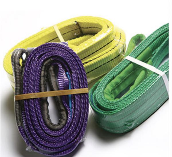 Quality Marine Industry Polyester Webbing Sling With 2T Breaking Strength Temperature Range -40 -- 70 C for sale