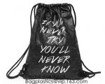 Drawstring Backpack - Tyvek Bag Paper bag,Waterproof Tyvek Bag for Gym or Travel