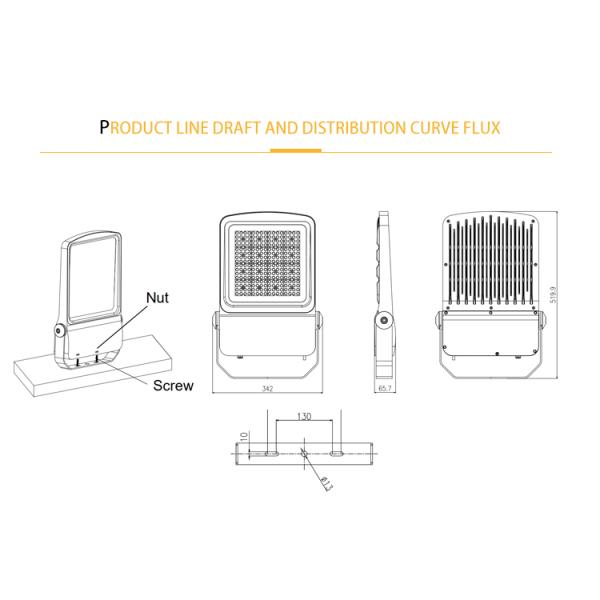 Outdoor Led Stadium Flood Light 100w 200w 400w 600w Landscape Sports 5050 led