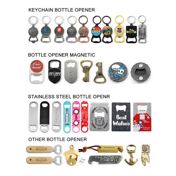 Beer Bottle Can Fridge Magnet Opener Custom Multifunctional With Logo