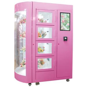 China Self-Service Bouquet Vending Machine With Credit Card Reader Smart Locker System on sale