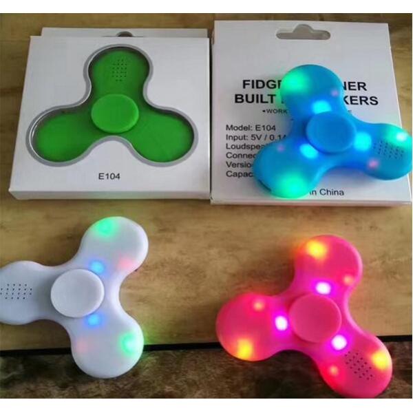 2017 new hot bluetooth speaker high speed BT 4.0 bluetooth finger spinner fidget spinner for travel people 1113