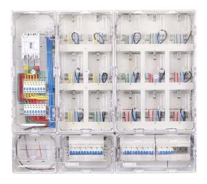 China Large 15 Way Single Phase Meter Box Outdoor Plastic Electric Meter Enclosure on sale
